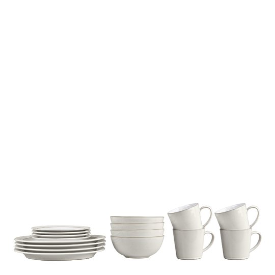Denby - Natural Canvas Startset 16 delar Vit