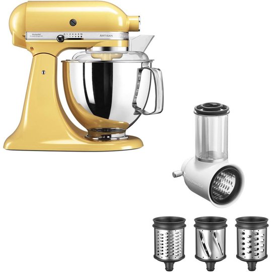 KitchenAid Artisan 175 Gul + Grönsaksskärare 5KSMVSA