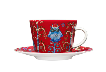 Taika kaffe/cappucinokopp 20cl röd