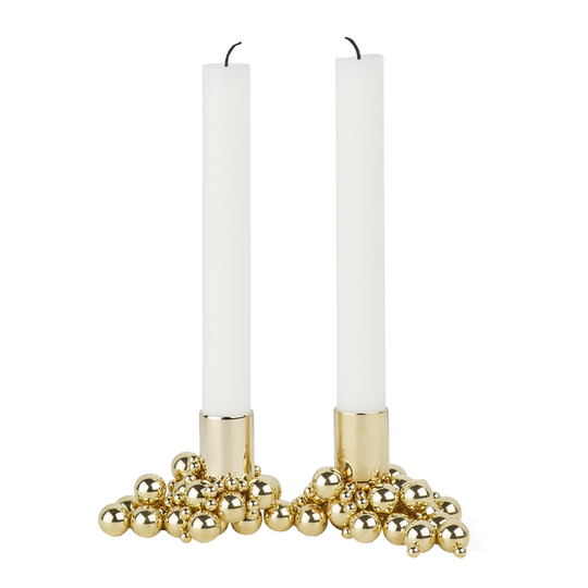 Gejst - Molekyl Ljusstake Magnetkulor 43 cm 2-pack Mässing
