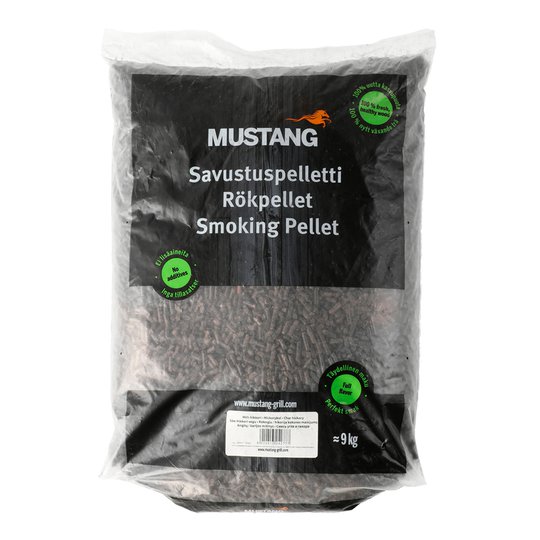 Mustang - Rökpellets Kol Hickory 9 kg