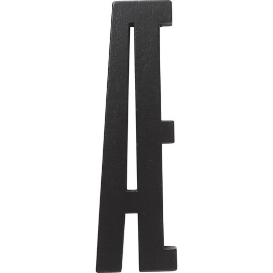 Design Letters Svart Bokstav i Trä, Æ