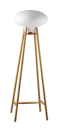 U5 Hiti Golvlampa Ek Nature Opal Glas