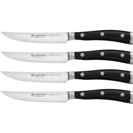 Wüsthof Classic Ikon Grillknivsset Svart
