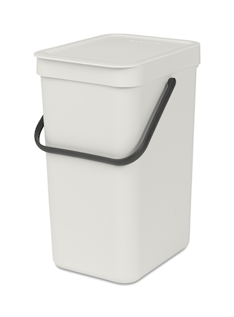 Avfallshink Sort & Go 12L, Ljusgrå