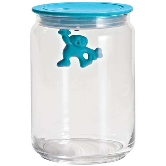 Alessi Gianni Glasburk med Lock Ljusblå 90 cl