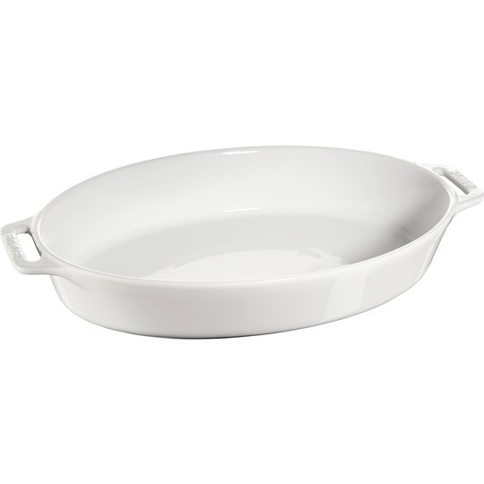Staub Oval Form 37 cm, Vit