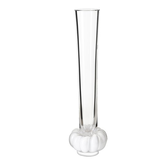 Målerås Glasbruk - Padam Vas 28,5cm Klar/Vit