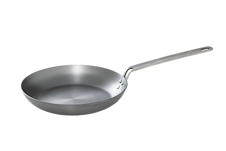 Kolstålspanna med rostfritt handtag, 28cm