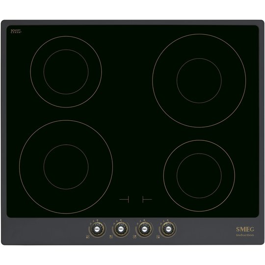 Smeg 60 cm Cortina induktionshäll med Ram, Antracit
