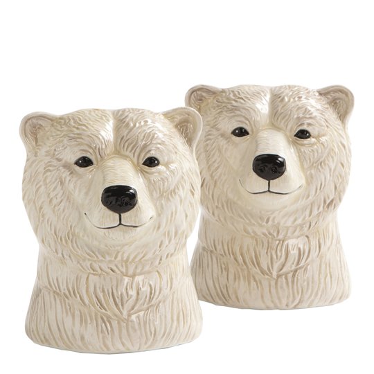 & klevering - Bear Salt & Peppar Isbjörn 7,5 cm