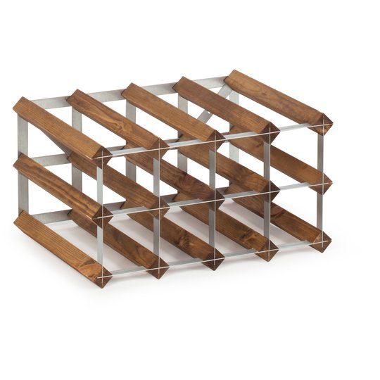 Traditional Wine Racks Vinställ Påbyggnadsbart 12 Flaskor Dark oak