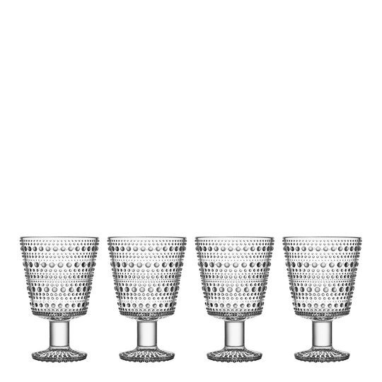 Iittala - Kastehelmi Glas på fot 26 cl 4-pack