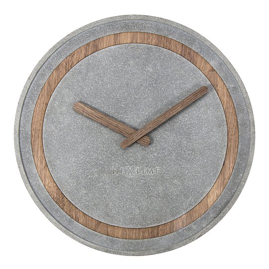 NeXtime - Concreto Väggklocka 39,5 cm Grå