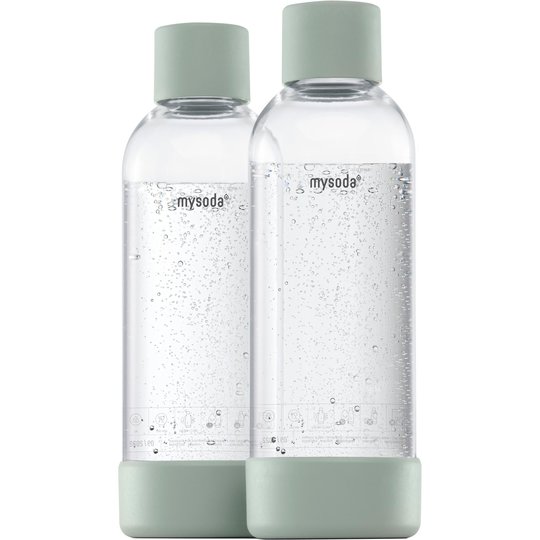 MySoda Vattenflaska 1 liter 2 st. Ljusgrön