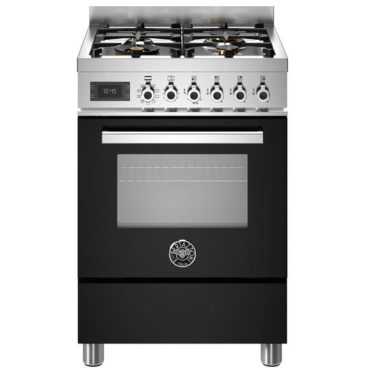 Bertazzoni PRO64L1ENET Professional gasspis med singelugn, 60 cm, svart