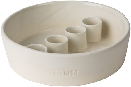 Ljusskål Vit 4 kronljus