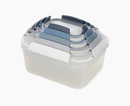 Nest MAtlådor med lock Set om 5 Sky