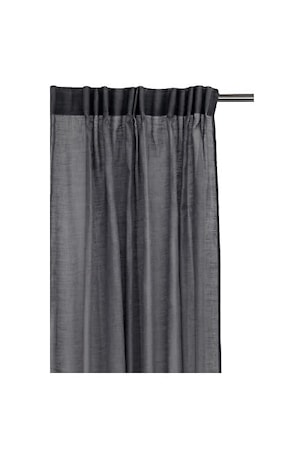 Dalsland Gardin med veckband charcoal 145x250 cm