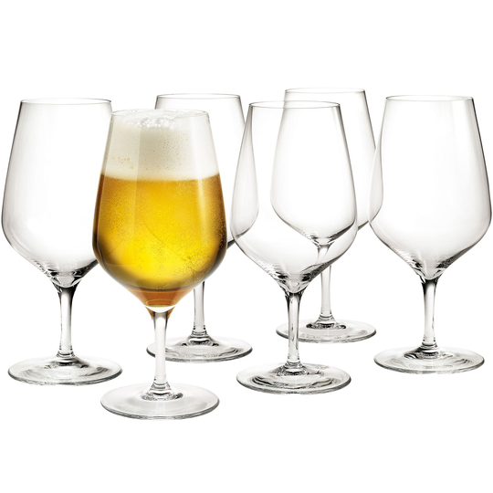 Holmegaard Cabernet Ölglas 64 cl 6 st, Klar