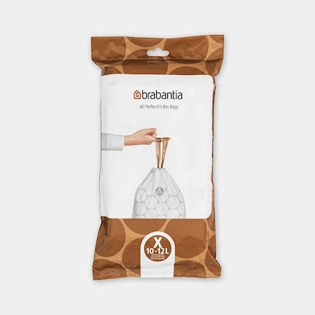 PerfectFit Avfallspåsar X, 10-12 liter
