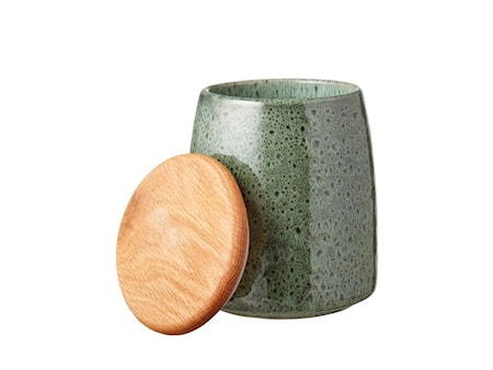Burk med Lock Grön 16,5 cm