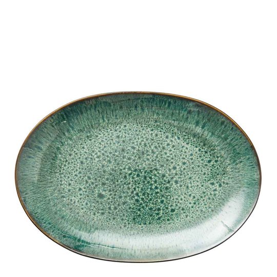 Bitz - Bitz Fat Oval 36x25 cm Svart/Grön