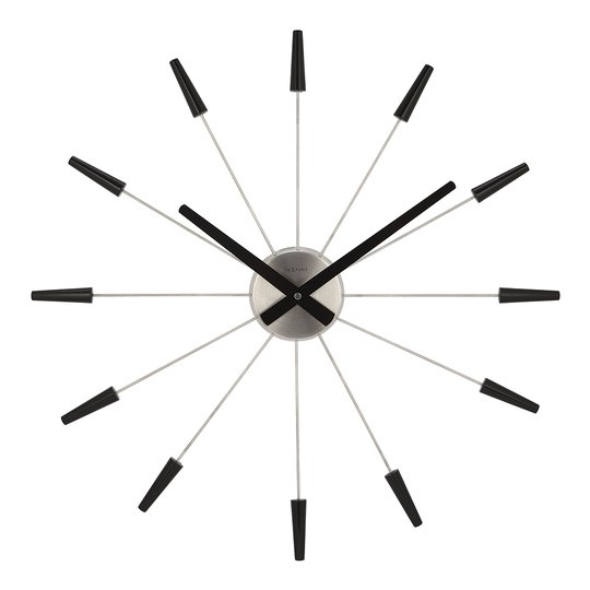 NeXtime - Plug Inn Väggklocka 58 cm Svart