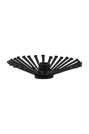 Ljusstake Repeat Ø 16x4 cm Svart