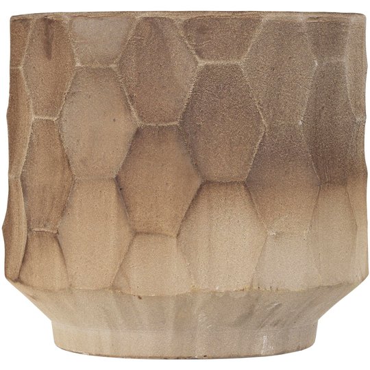 Kähler Gro kruka med fat Ø 34 cm, Ljus sand