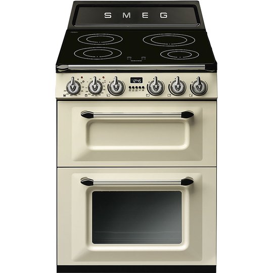 Smeg 60 cm Victoria Induktionshäll med 2 ugnar, Creme