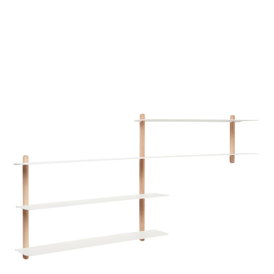 Gejst - Nivå Hyll B 118 cm Ljus ek/Vit