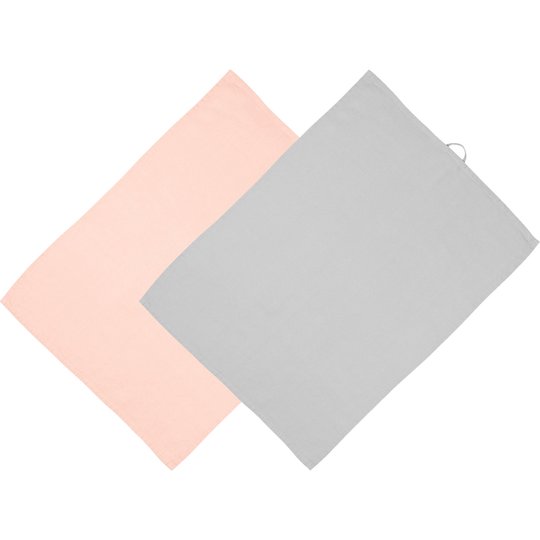 Food Pharmacy Kökshanddukar 2-pack Rosa/Grå