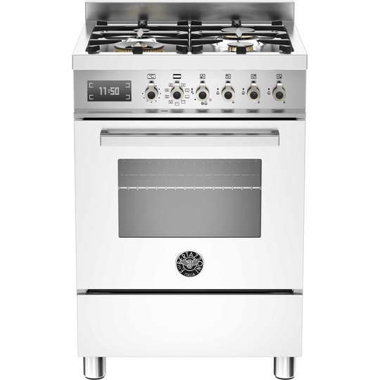 Bertazzoni PRO604 Gasspis 60 cm, 1 ugn, 4 brännare, vit