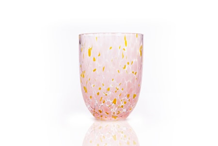 Confetti Dricksglas Rosa / Yellow