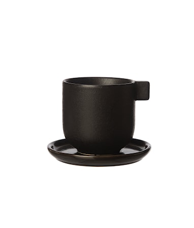 Kaffekopp m fat Svart