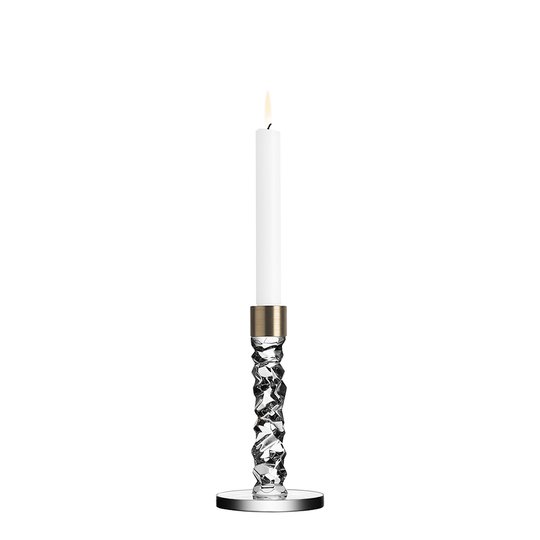 Orrefors - Carat Ljusstake 18,3 cm Mässing