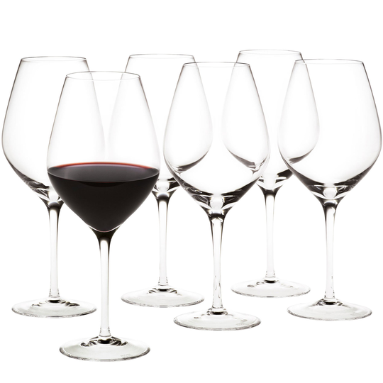 Holmegaard Cabernet Rödvinsglas 52cl 6 st, Klar