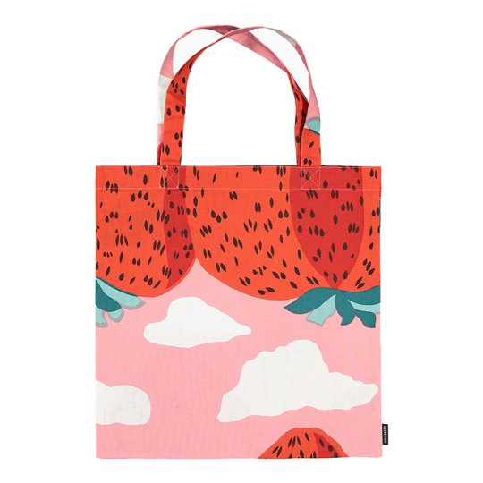 Marimekko - Mansikkavuoret Tygkasse Jordgubb 43x44 cm